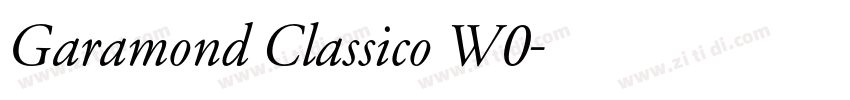 Garamond Classico W0字体转换 Garamond Classico W0字体转换